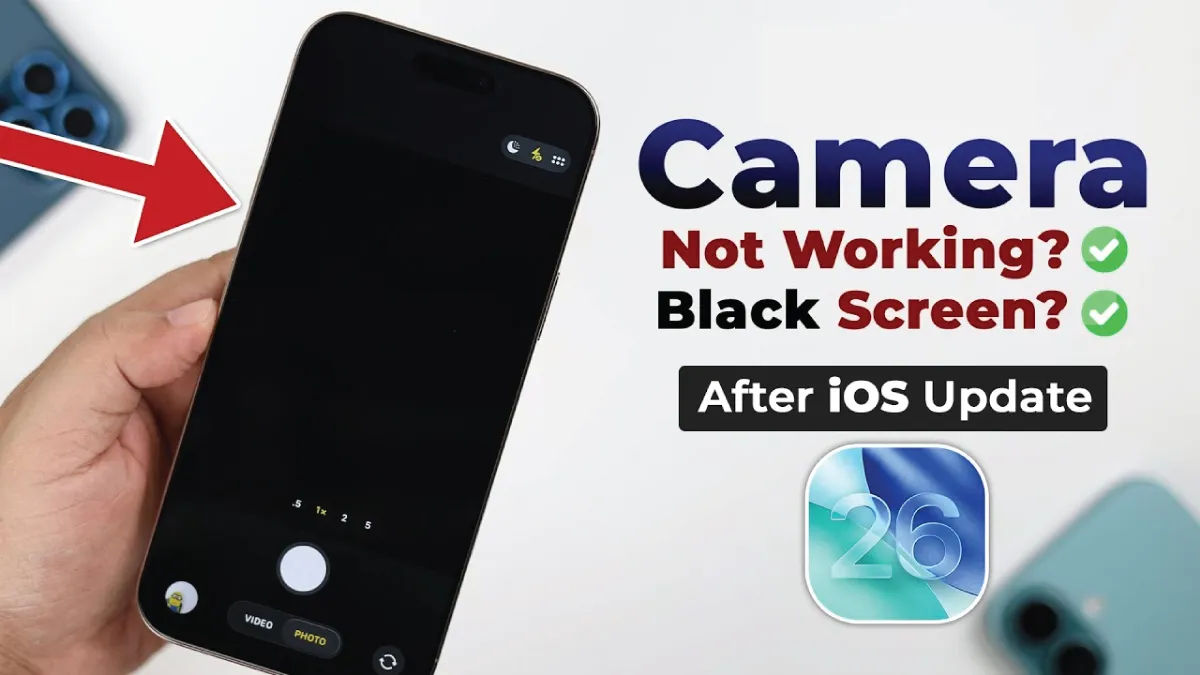iPhone with camera app not working after iOS update