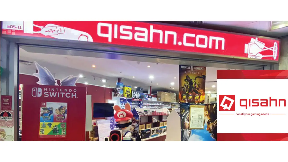 Qisahn Singapore – Popular video game retailer offering consoles, games, and accessories.