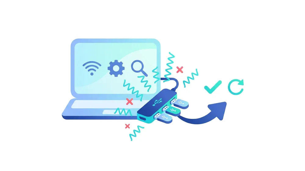 Moving USB 3.0 drives away from a laptop to reduce Bluetooth interference