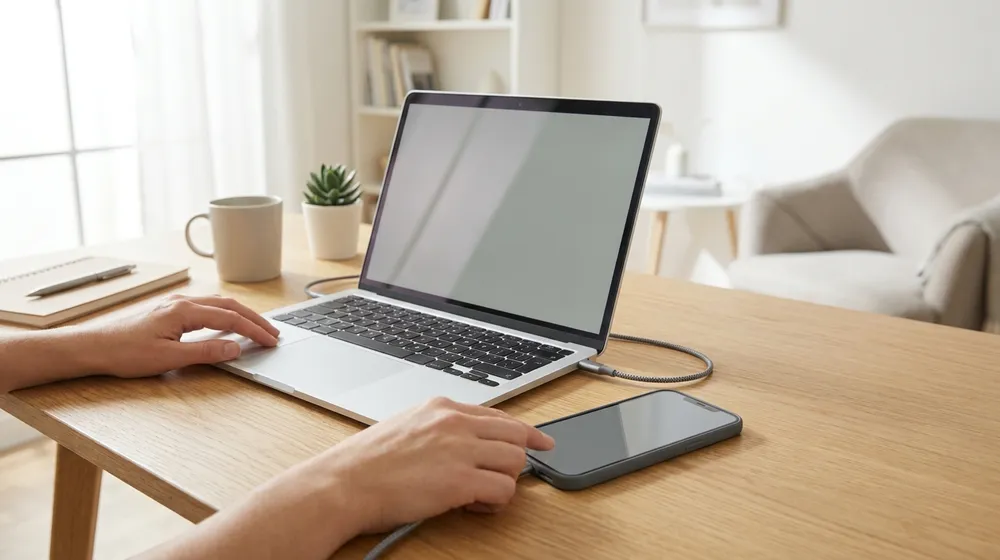 Connecting a laptop to a phone's personal hotspot to test Wi-Fi