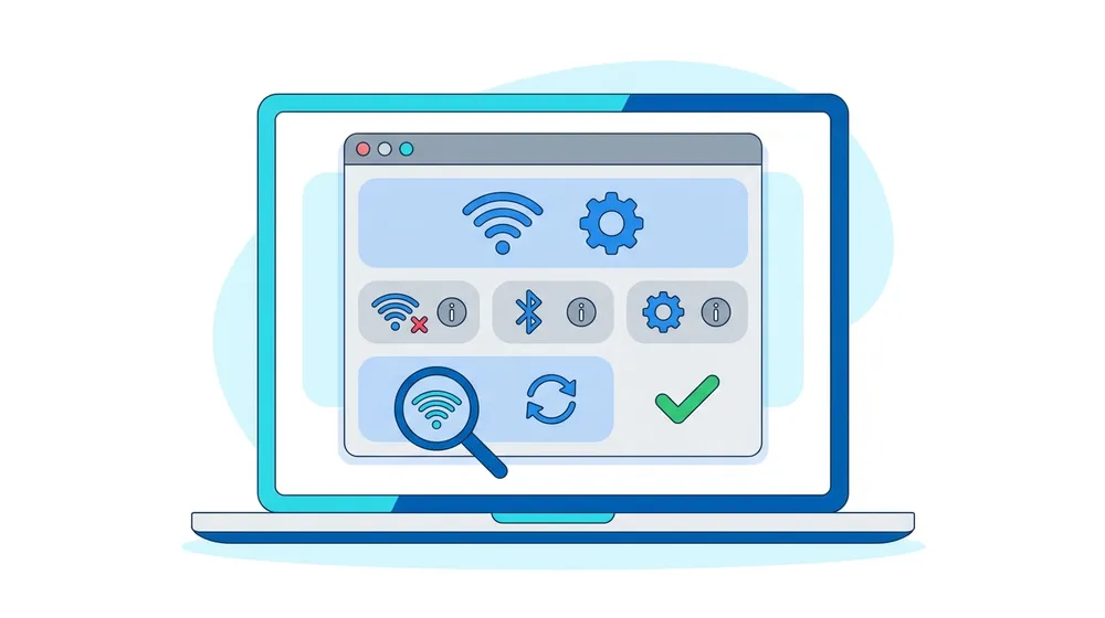 Running Apple Wireless Diagnostics on a Mac to find WiFi problems