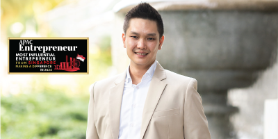 Esmond Liu, featured as one of Singapore’s most influential entrepreneurs in 2024 for his impact in tech and IT repair services