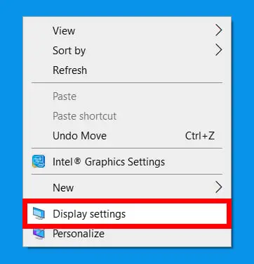 how to access windows display settings