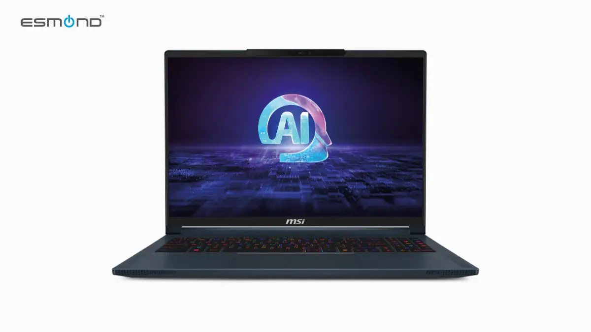 MSI Stealth 16 AI Studio 2025 model on workstation setup
