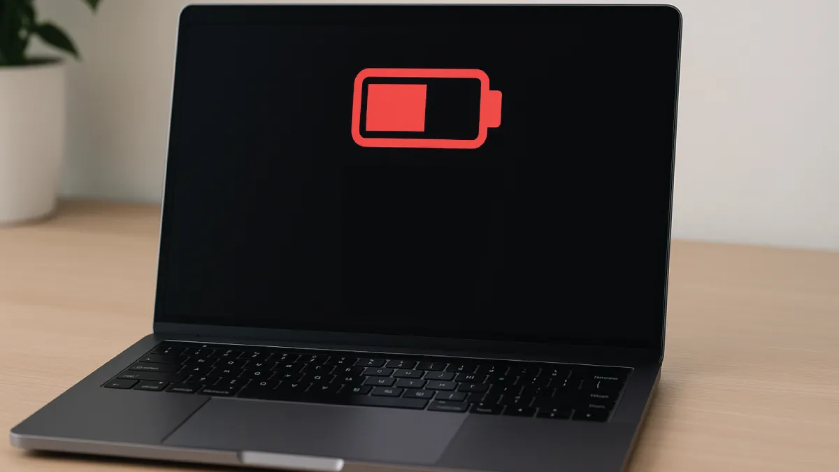 Guide explaining why a laptop battery is draining fast with fixes
